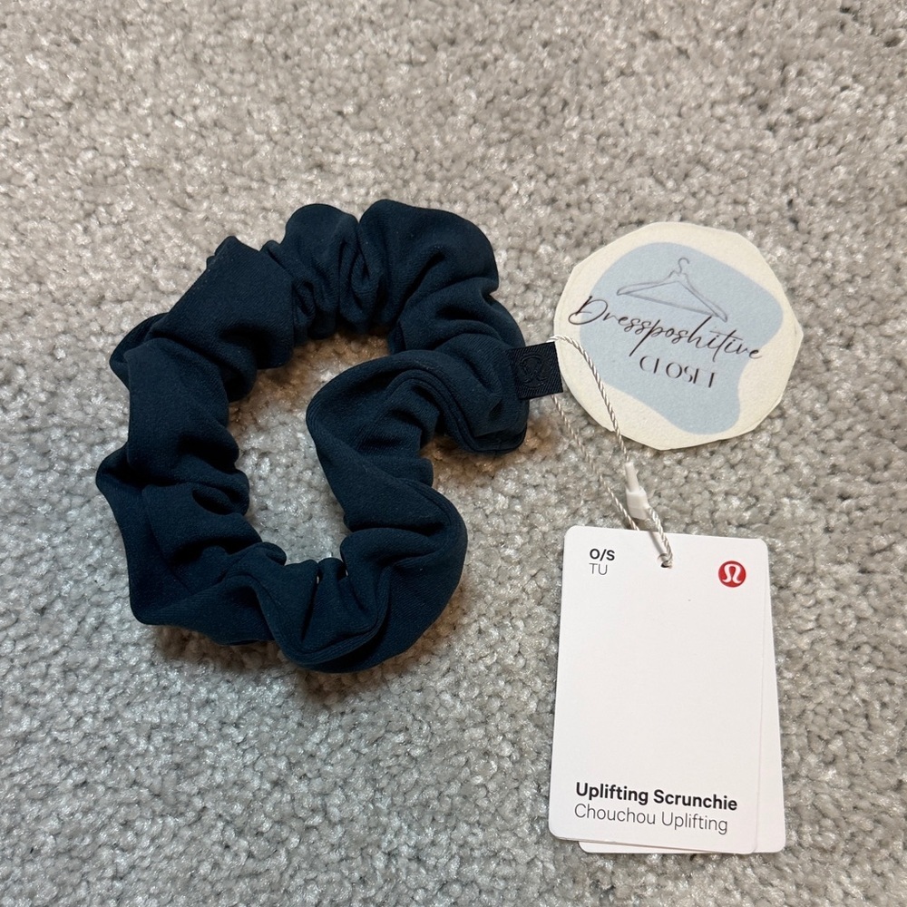 lululemon Uplifting Scrunchie Navy